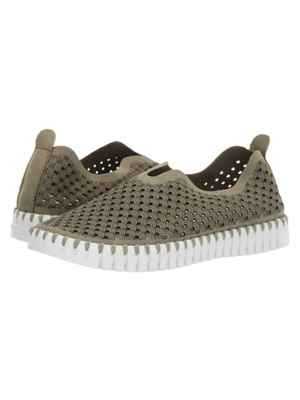 Isle Jacobsen Hornbaek Tulip Green Flats Sz 41